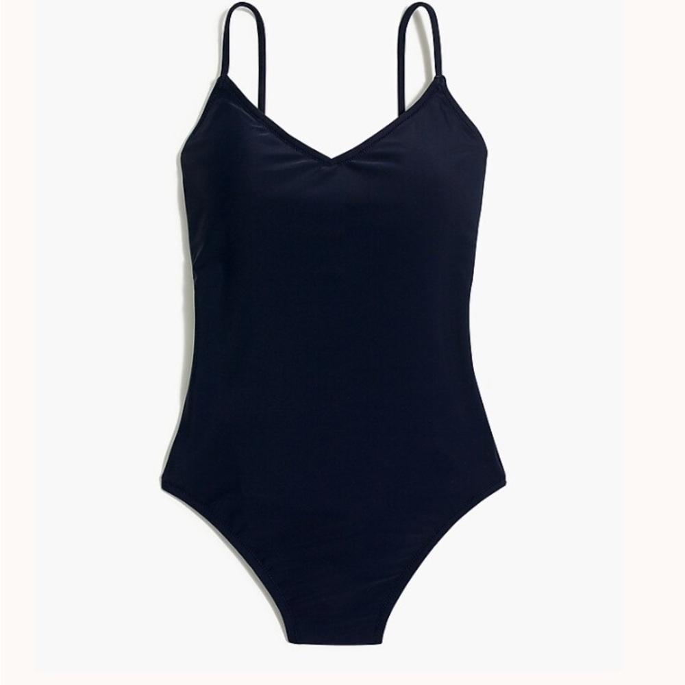 J. Crew Ballet Tank Navy One Piece Bathing suit